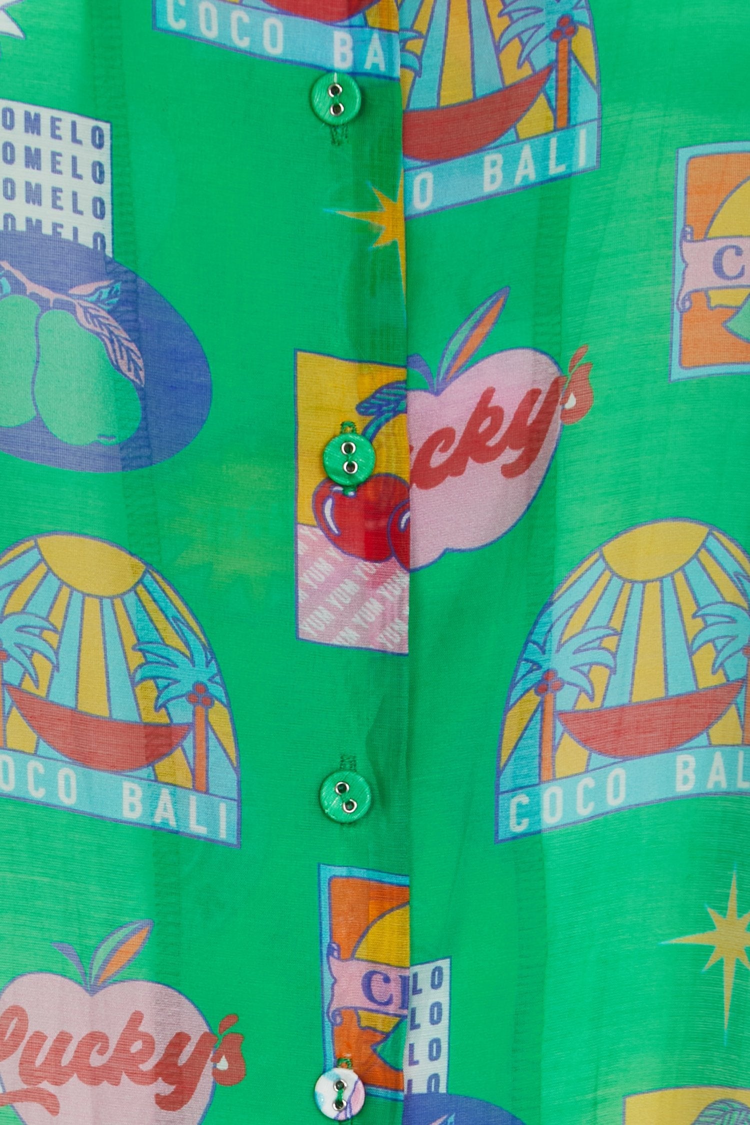 Green Fruit Sticker Shirt - nfd-demo-dev