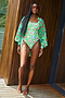 Green Fruit Sticker Swimsuit