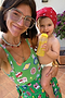 Green Fruit Sticker Swimsuit