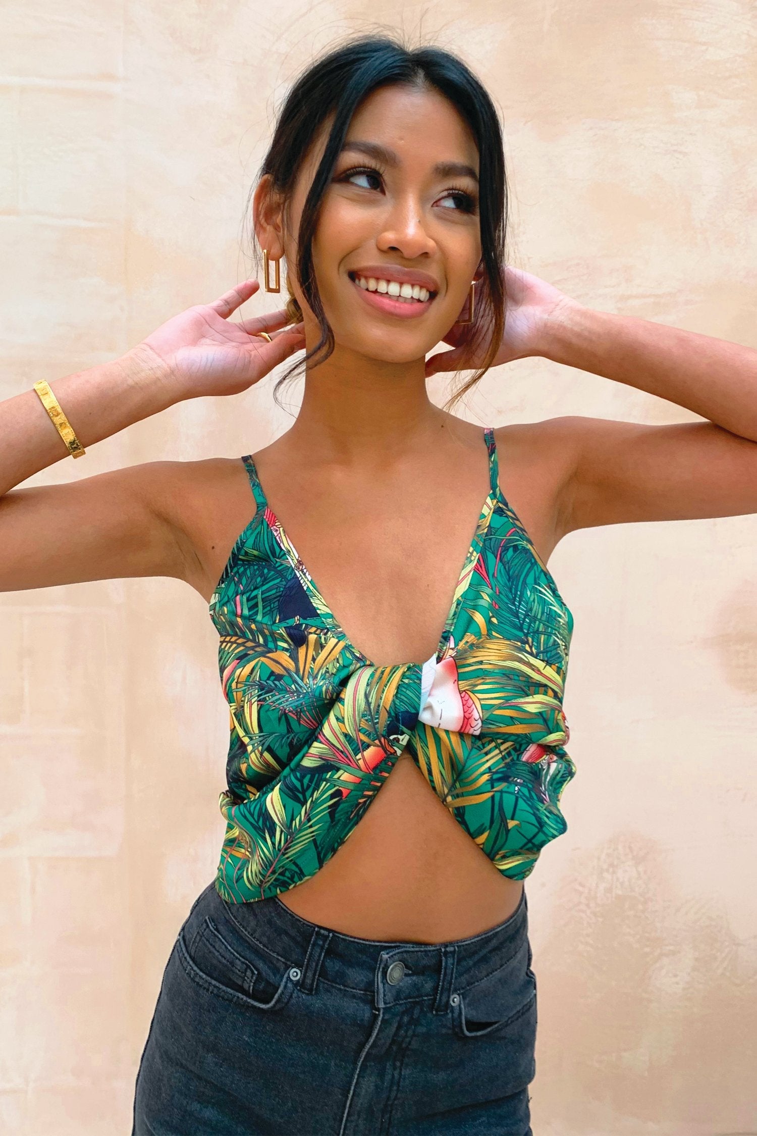 Green Parrot Cami Top - nfd-demo-dev