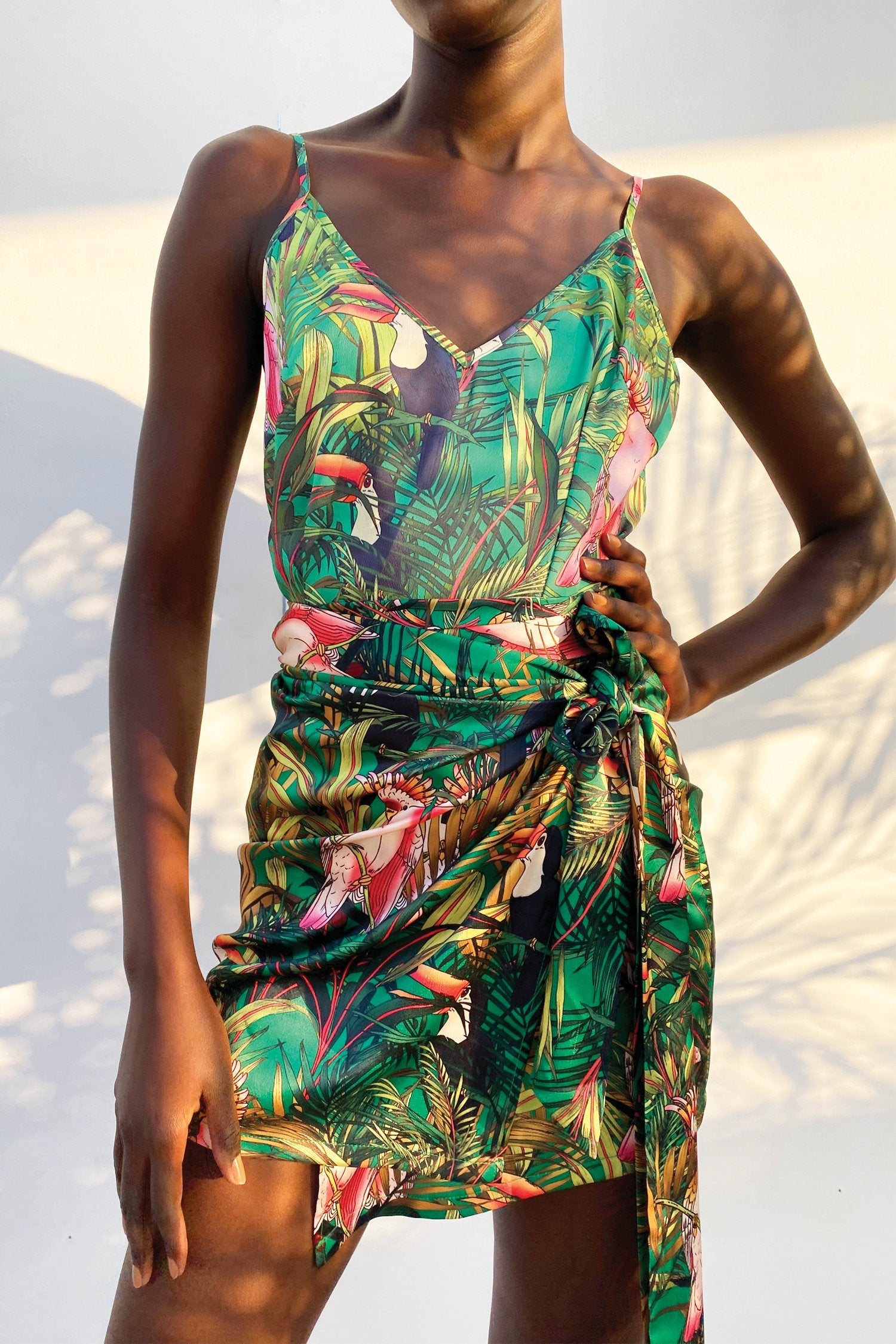 Green Parrot Cami Top - nfd-demo-dev
