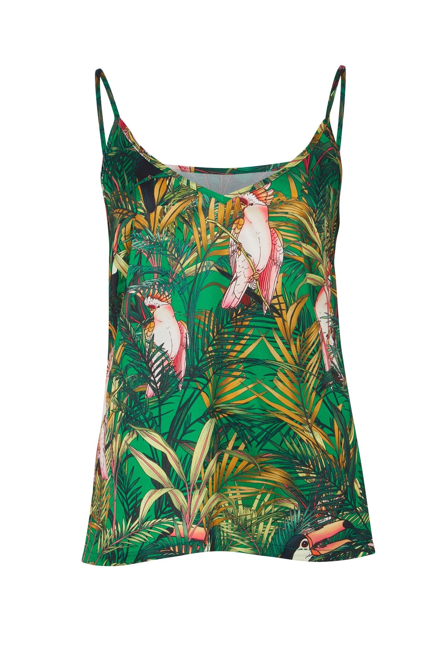 Green Parrot Cami Top - nfd-demo-dev