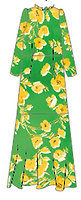 Thumbnail for Green Daisy Dress - Curve