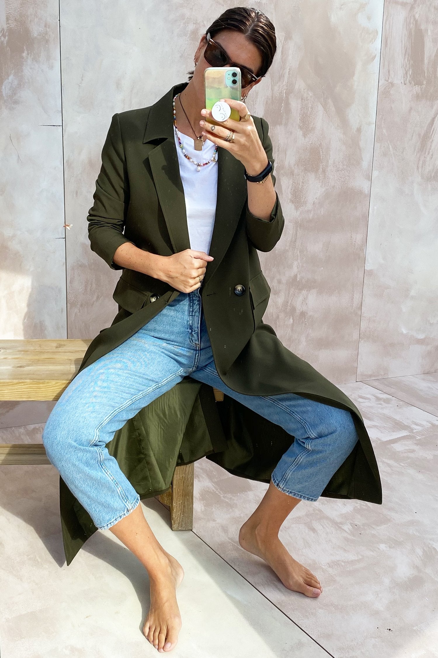 Khaki 55 Maxi Jacket - nfd-demo-dev