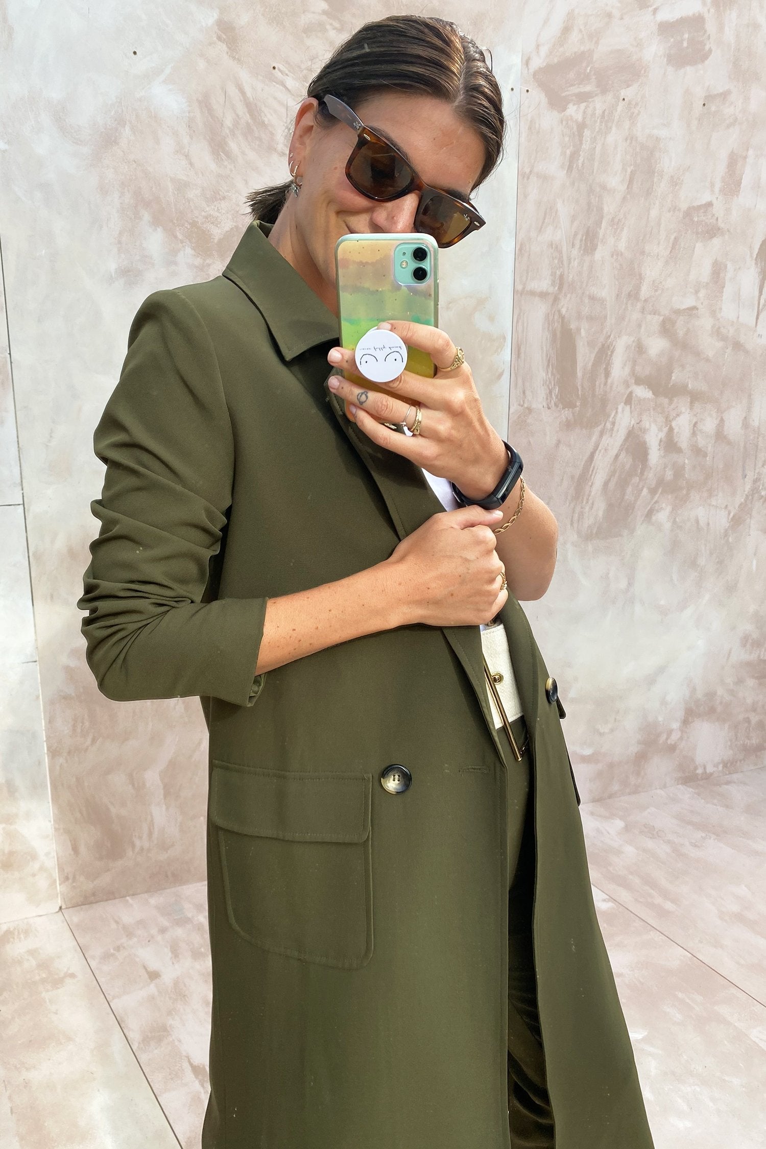 Khaki 55 Maxi Jacket - nfd-demo-dev