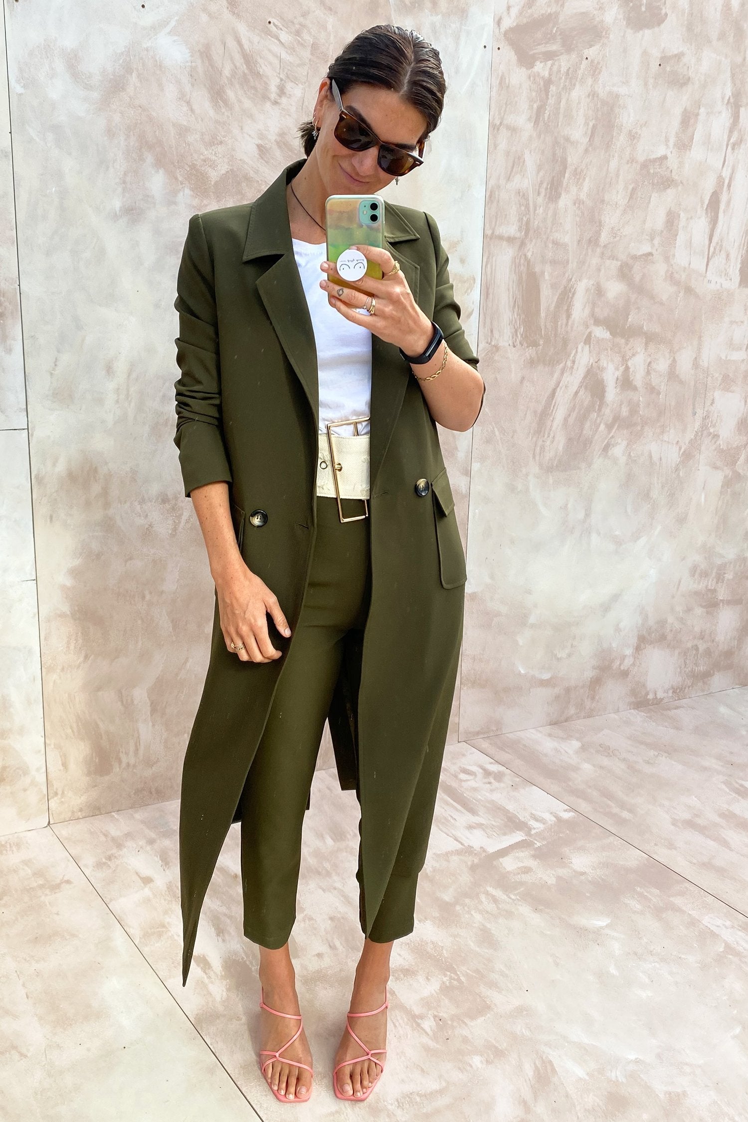 Khaki 55 Maxi Jacket - nfd-demo-dev