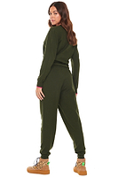 Thumbnail for Khaki Knit Jumpsuit - nfd-demo-dev