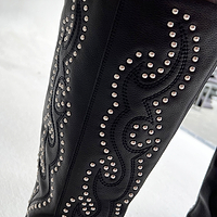 Thumbnail for Leather Black Studded Boot - nfd-demo-dev