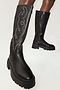 Leather Black Studded Boot