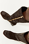 Leather Chocolate Leopard Long Boot