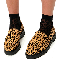 Thumbnail for Leather Leopard Loafer - nfd-demo-dev