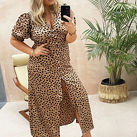 Thumbnail for Leopard Lindos Dress - Curve - nfd-demo-dev