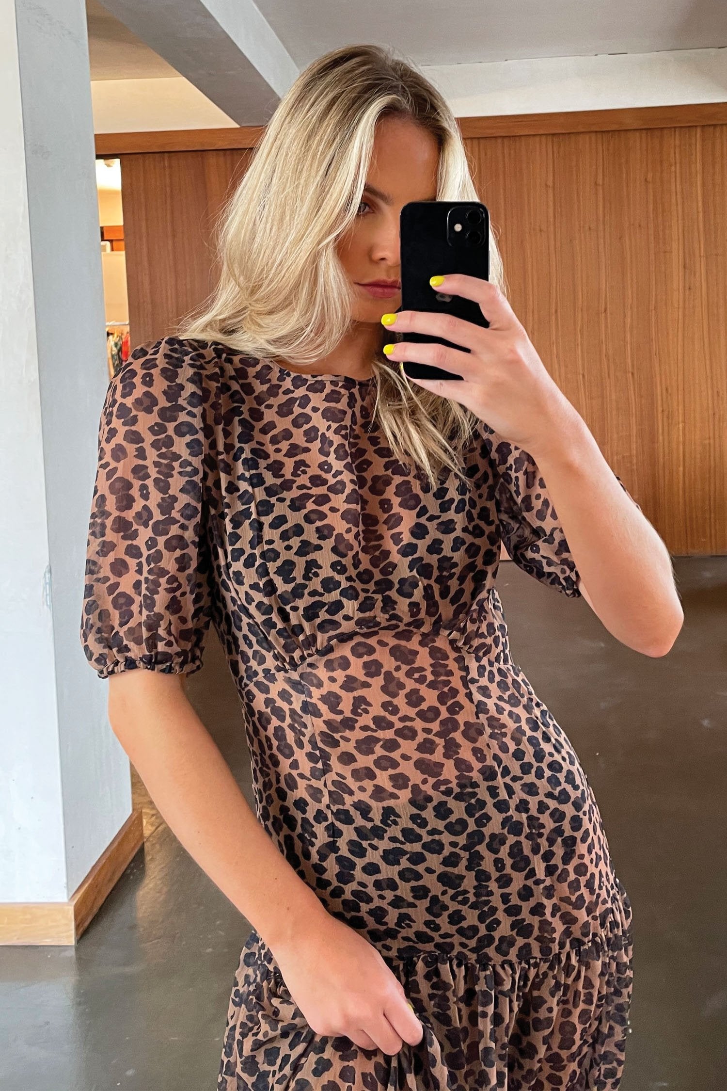 Leopard Lucia Sheer Dress - nfd-demo-dev