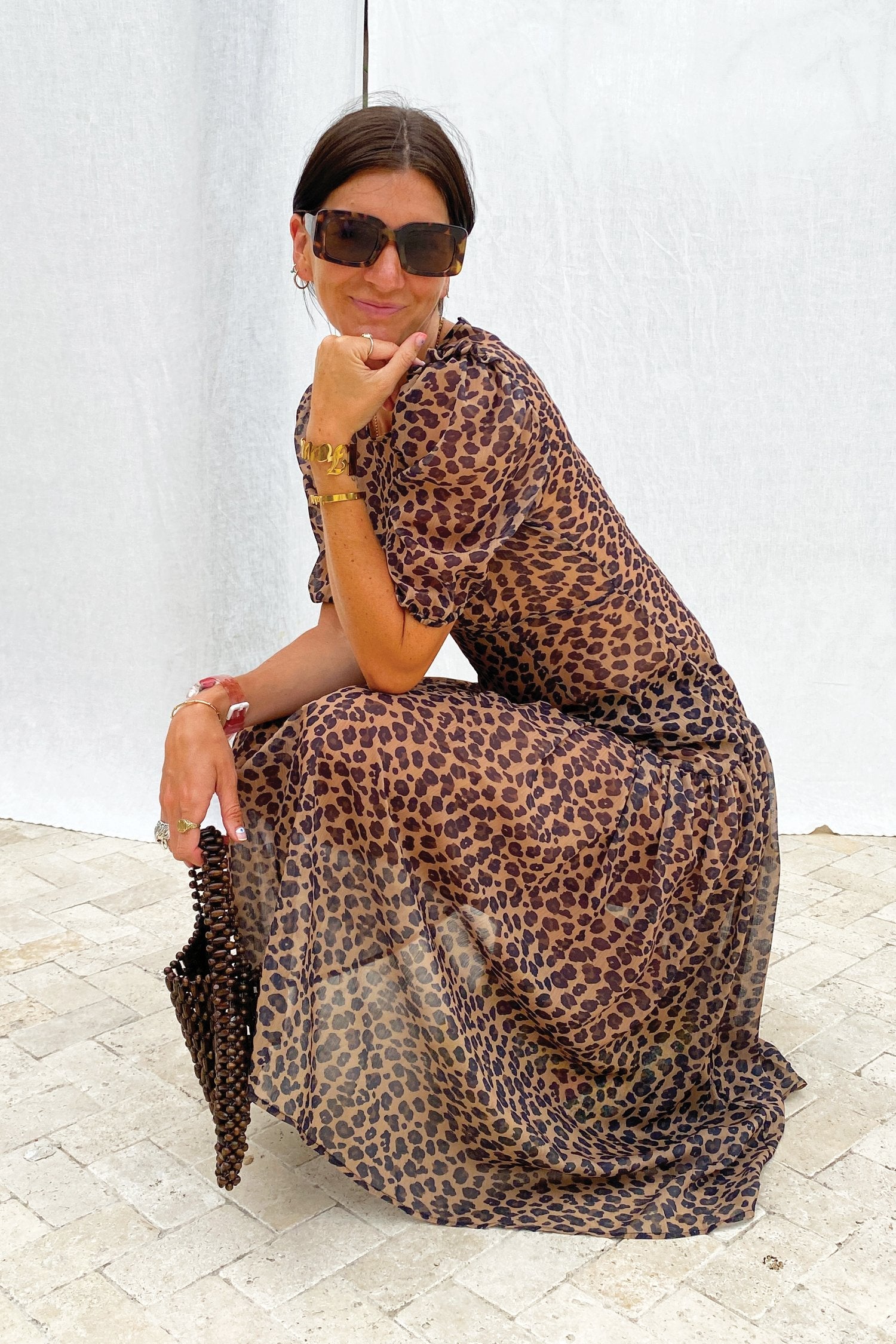 Leopard Lucia Sheer Dress - nfd-demo-dev