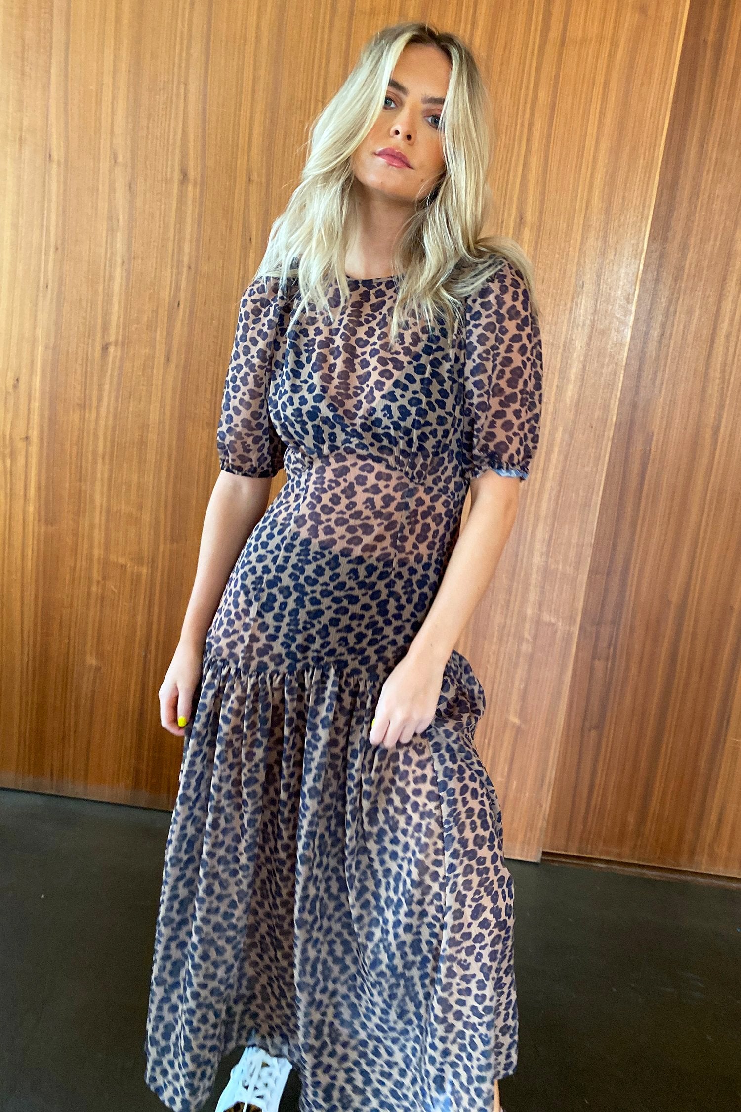 Leopard Lucia Sheer Dress - nfd-demo-dev