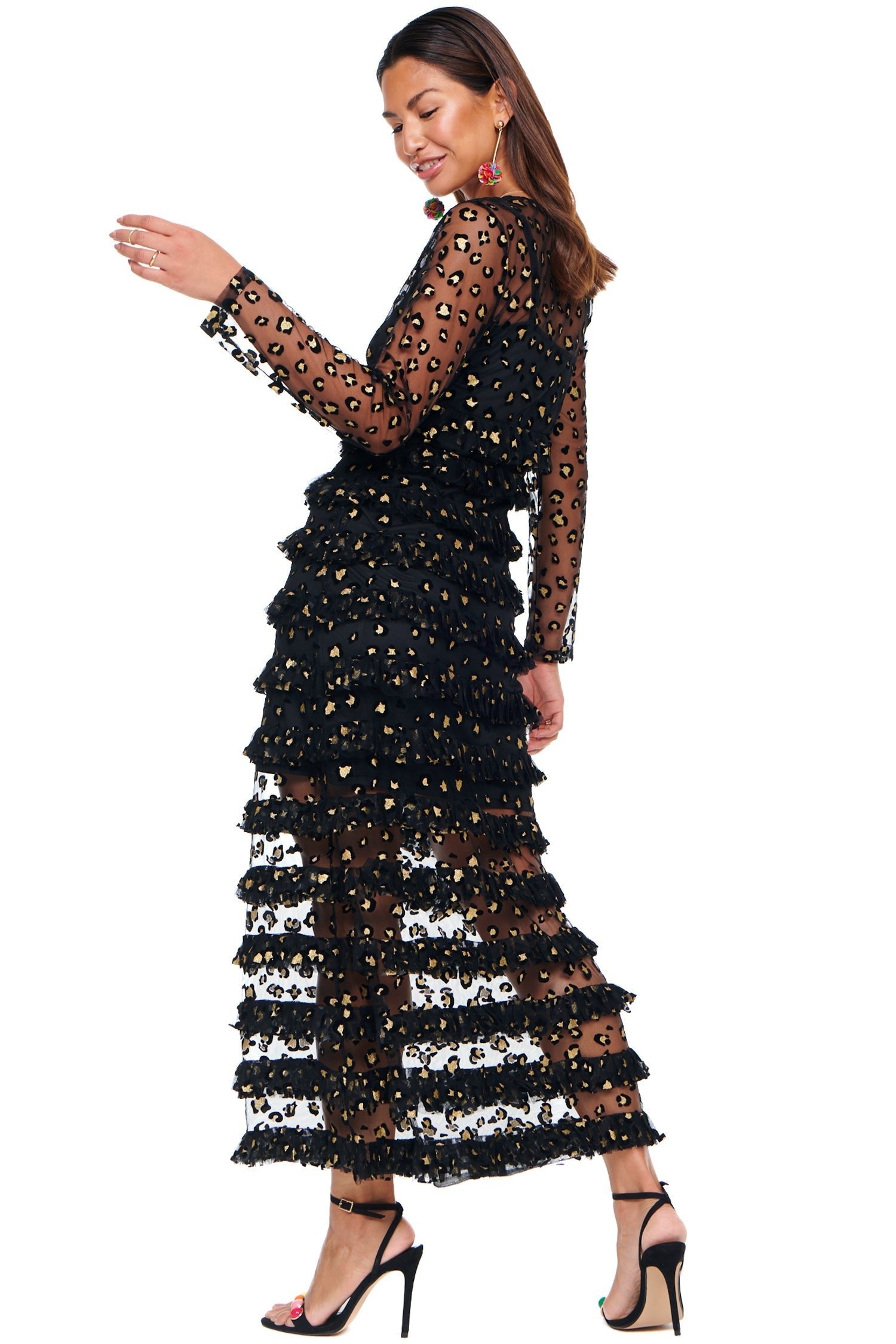 Leopard Mesh Kate Dress - nfd-demo-dev