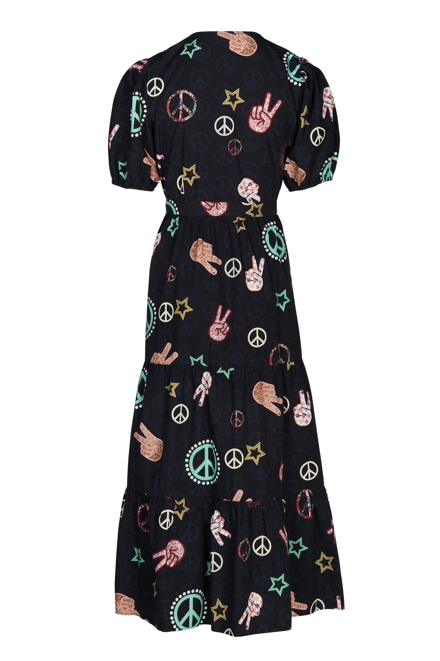 Lottie Navy Peace and Love Dress - Curve - nfd-demo-dev