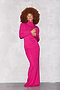 Magenta Sparkle Roll Neck Jumper