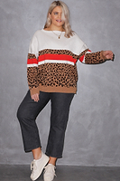 Thumbnail for Molly Animal Knit Top - Curve - nfd-demo-dev