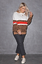 Molly Animal Knit Top  - Curve