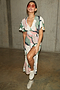 Multi Clover Viscose Midi Dress
