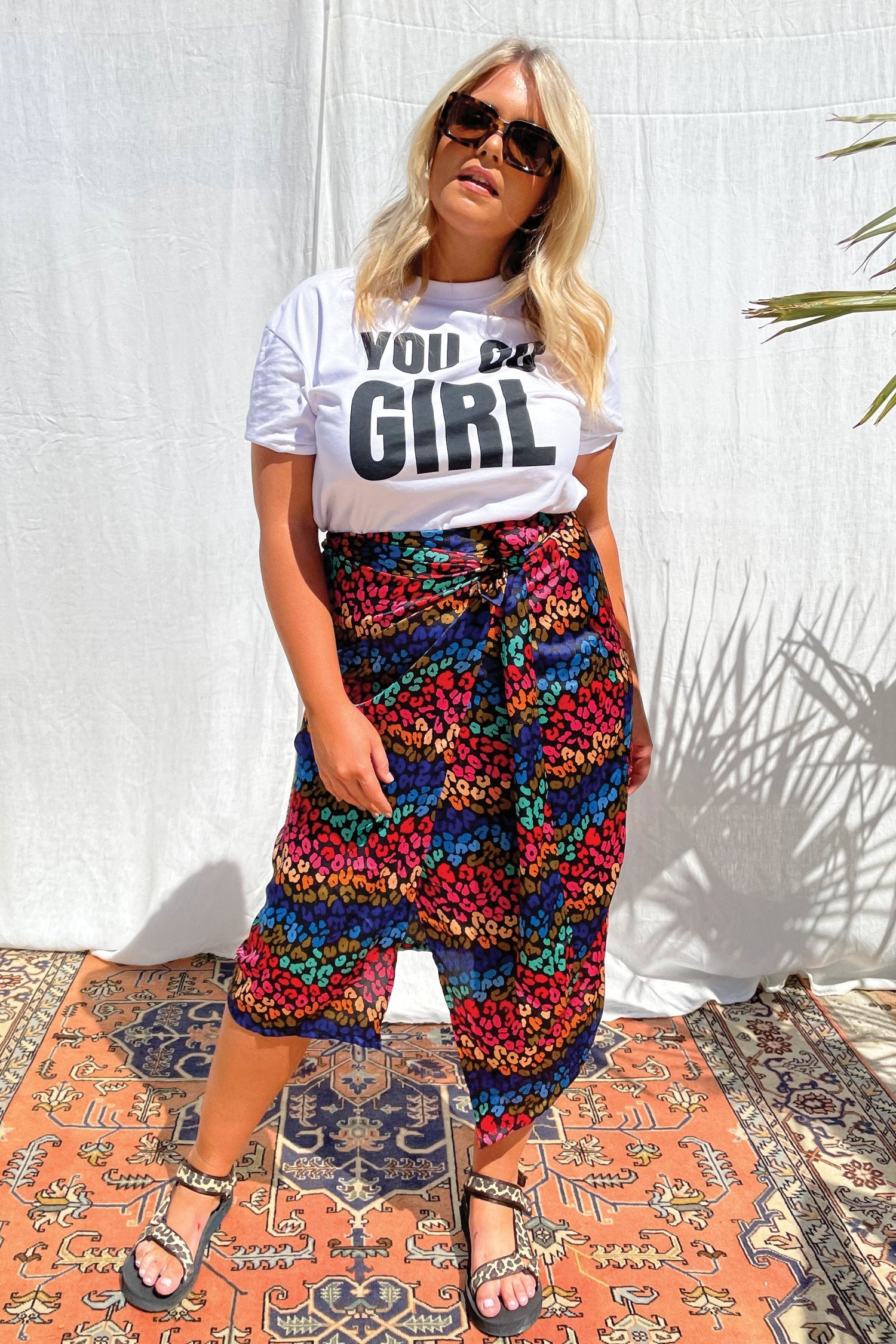 Multi Leopard Jaspre Wrap Skirt- Curve - nfd-demo-dev