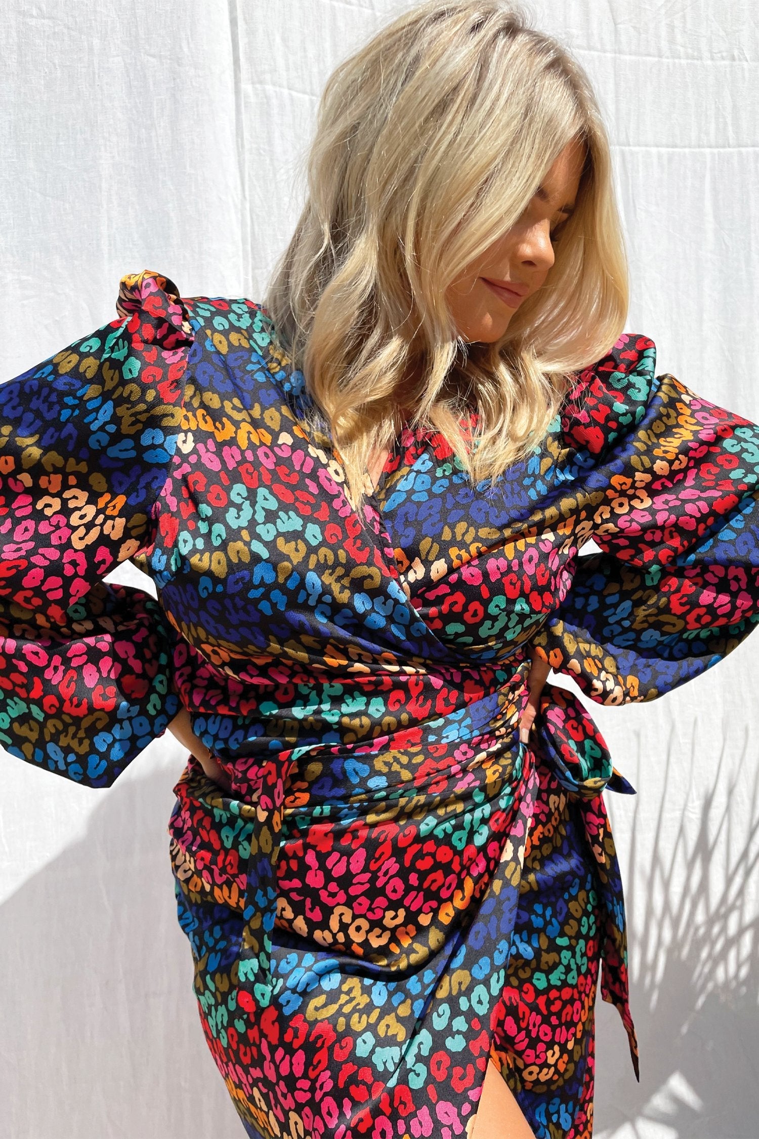 Multi Leopard Jaspre Wrap Skirt- Curve - nfd-demo-dev