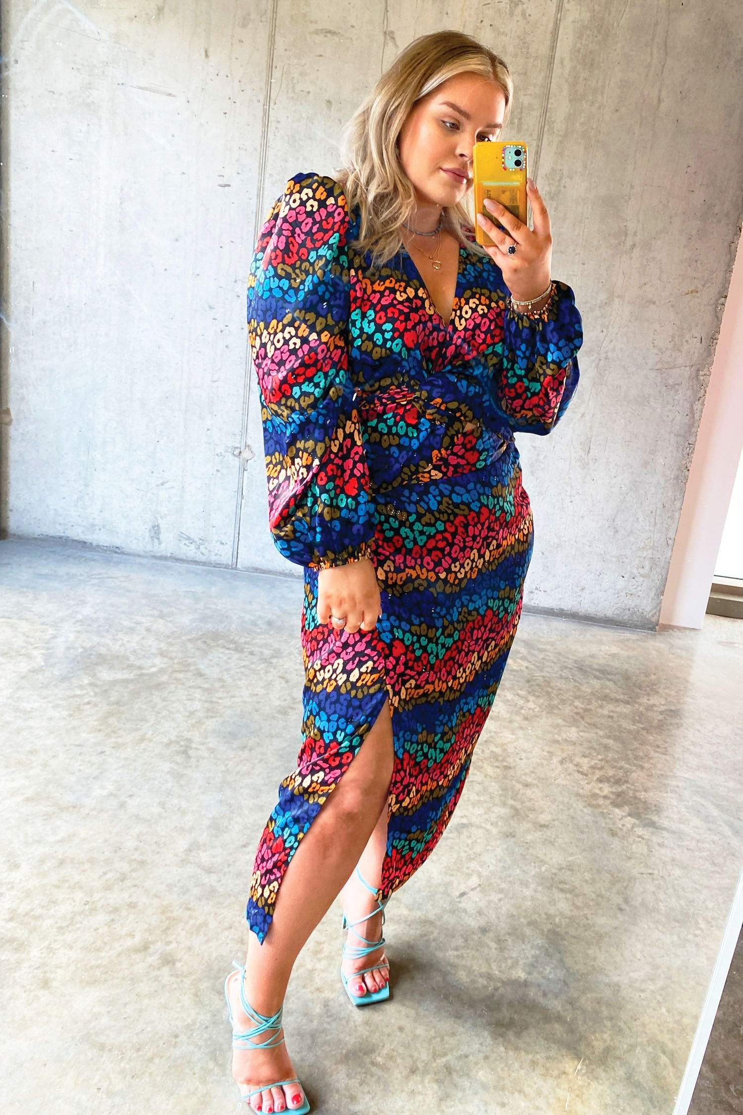 Multi Leopard Jaspre Wrap Skirt- Curve - nfd-demo-dev