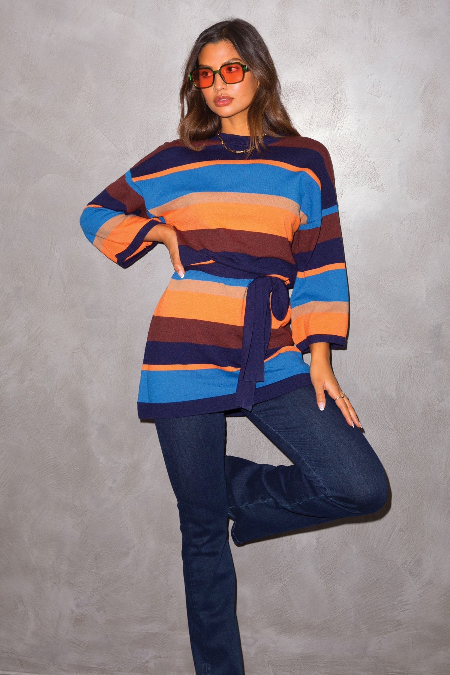 Navy Tabitha Knit Mini Dress - nfd-demo-dev