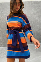 Thumbnail for Navy Tabitha Knit Mini Dress - nfd-demo-dev
