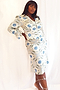 Cream Print Sunniva Top - Curve