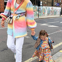Thumbnail for NFD Kids Baby Doll Rainbow Midi Dress
