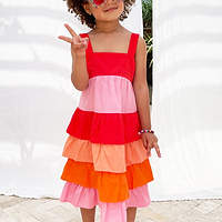 Thumbnail for NFD Kids Sunrise Tiered Dress