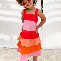 Thumbnail for NFD Kids Sunrise Tiered Dress