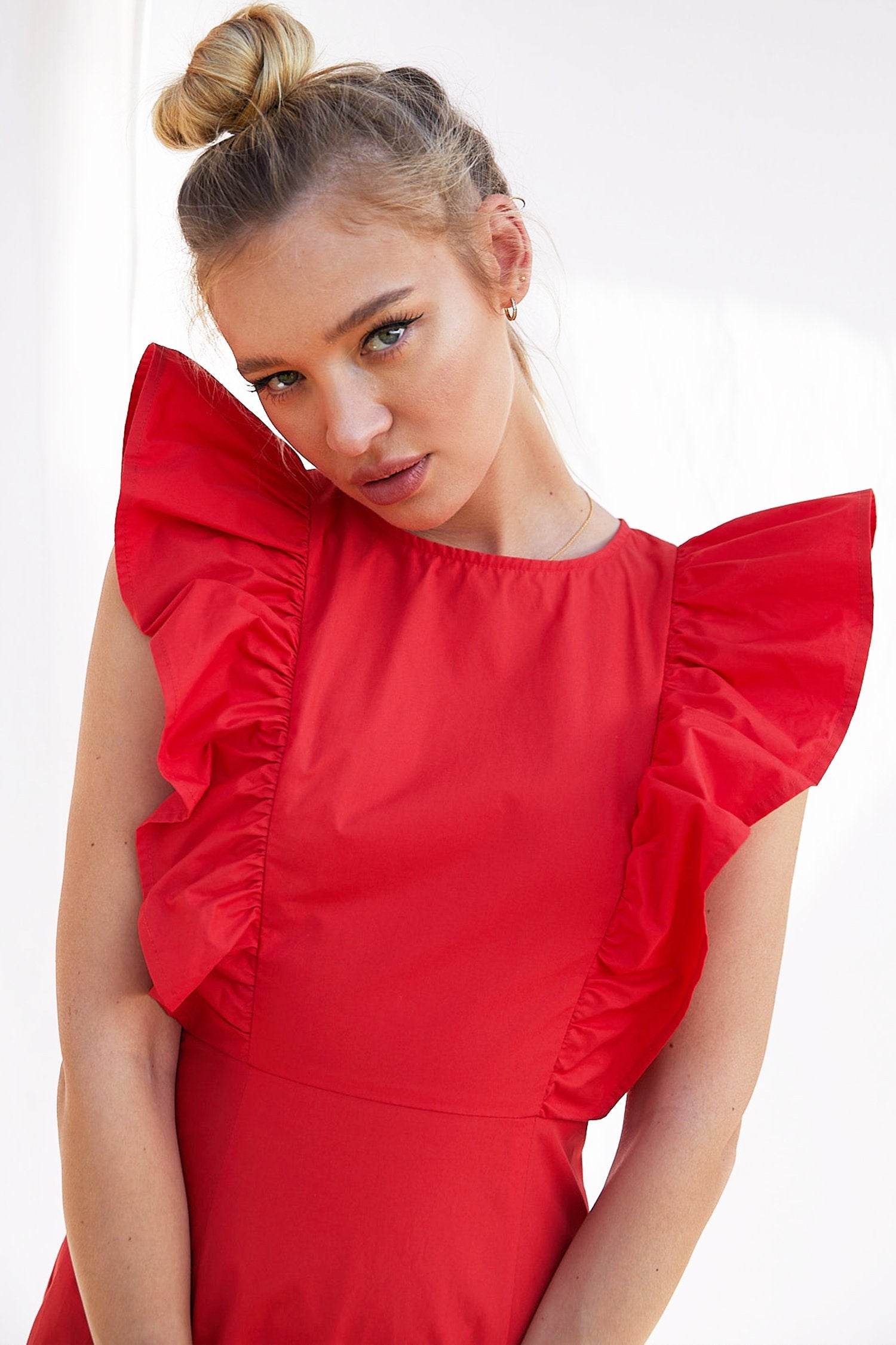 Red-Charming-Midi-Dress-£79