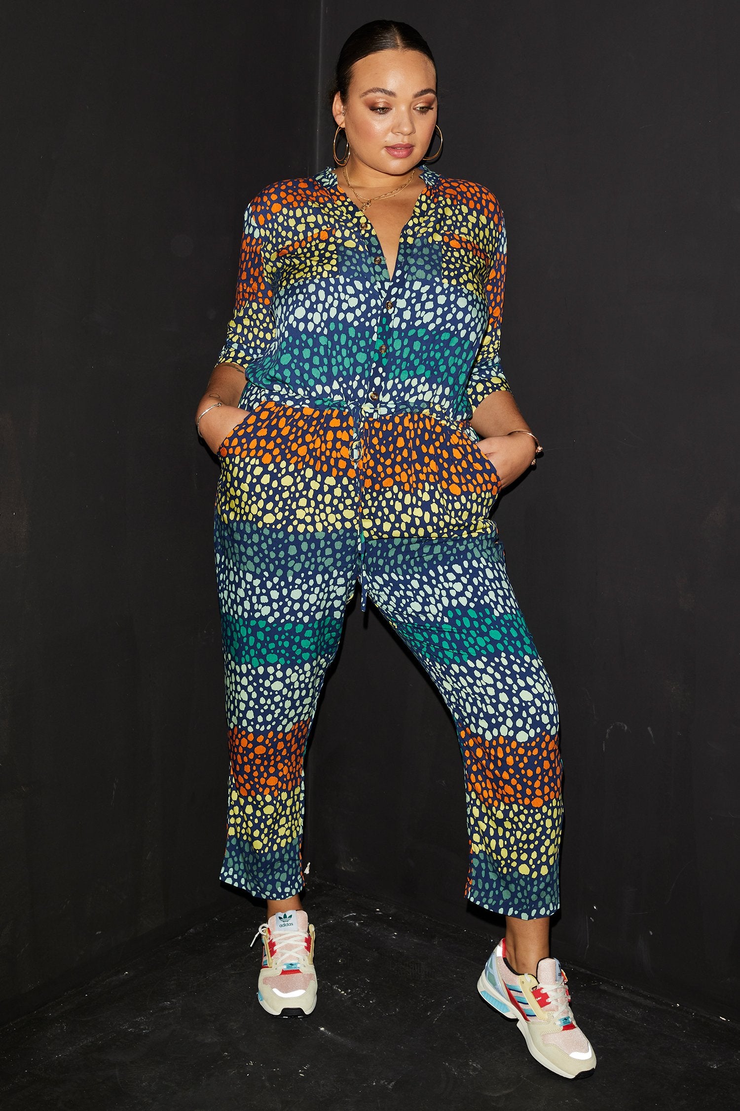 Teal-Patsy-Viscose-Jumpsuit-Curve-£89