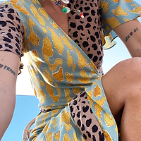 Thumbnail for Splice-Animal-Cordelia-Wrap-Dress-£89