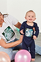 NFD Baby Navy Confetti Onesie