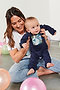 NFD Baby Navy Confetti Onesie