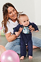 NFD Baby Navy Confetti Onesie
