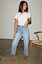 Straight Leg Light Blue Wash Jeans