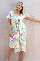 Thumbnail for Diamond-Short-Sleeve-Wrap-Top-Curve-£59