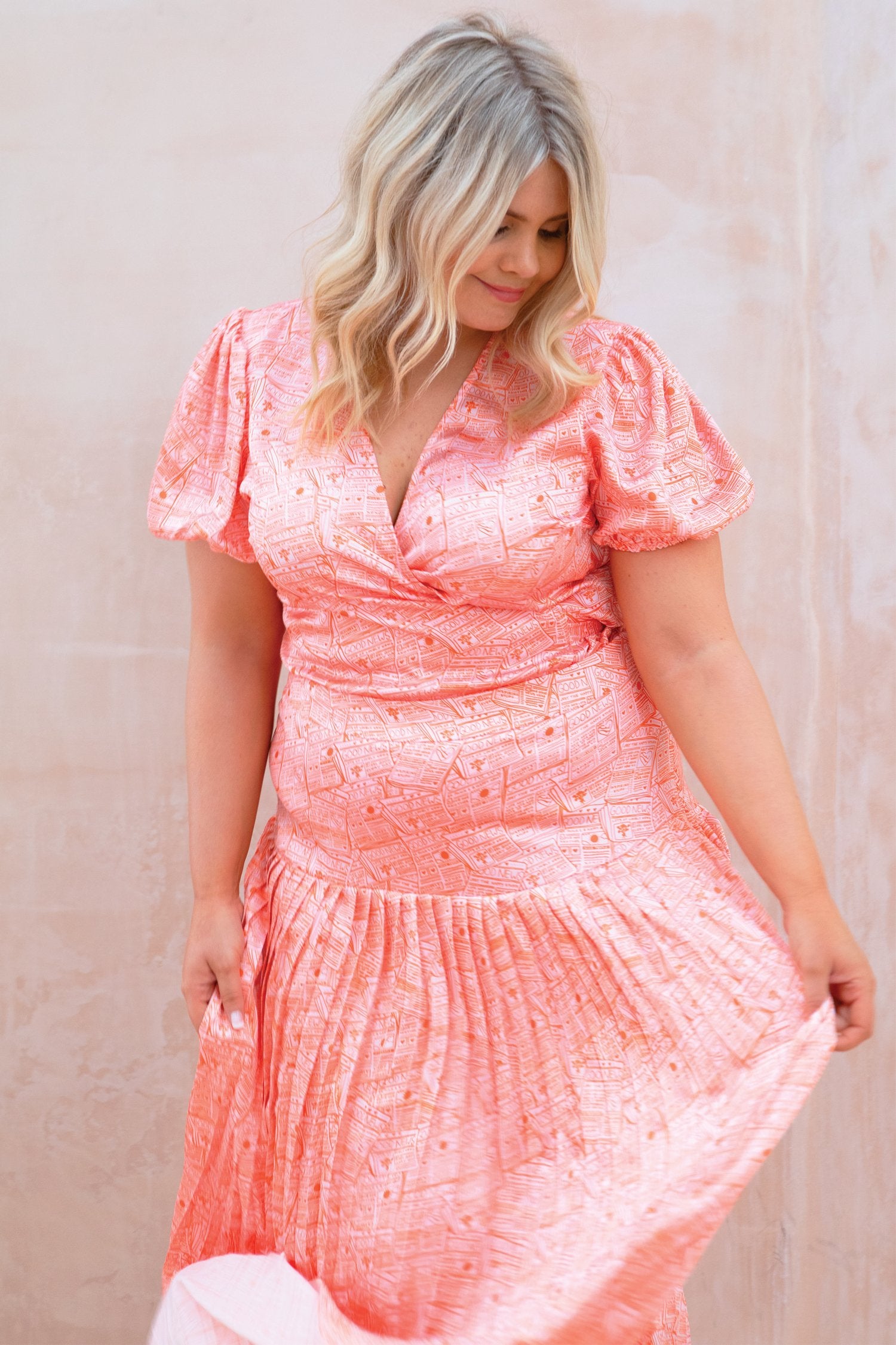 Pink Good News Beatrice Skirt - Curve