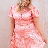 Thumbnail for Pink Good News Beatrice Skirt - Curve