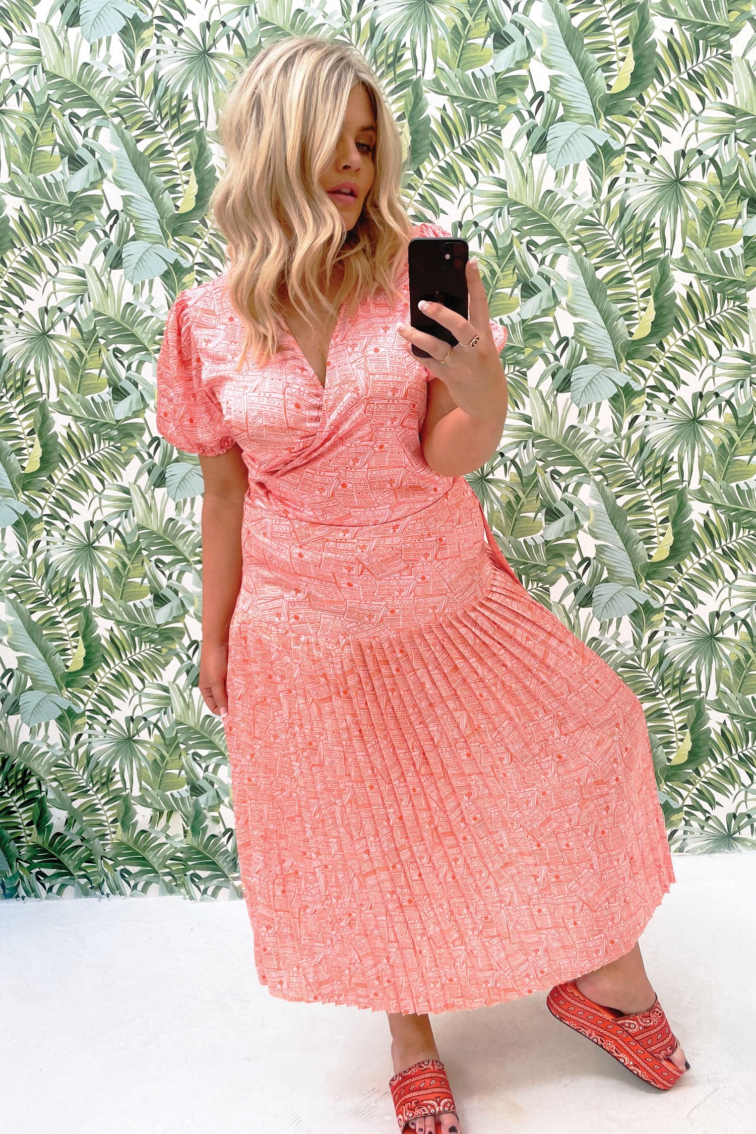 Pink-Good-News-Wrap-Top-Curve-£59