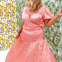 Thumbnail for Pink Good News Beatrice Skirt - Curve