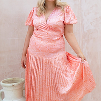 Thumbnail for Pink Good News Beatrice Skirt - Curve
