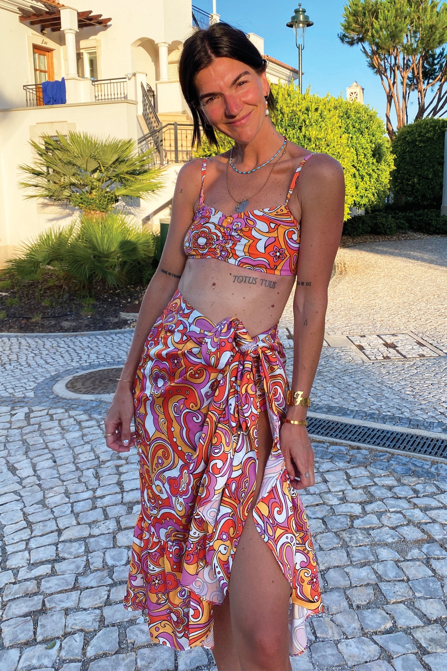 Rouche-Front-Groovy-Bikini-£49