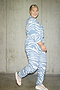 Blue Zebra Jumpsuit - Curve