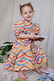 NFD Kids Baby Doll Rainbow Midi Dress